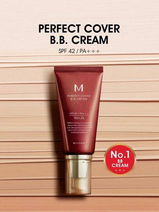 Missha كريم BB الكامل رقم 21 بيج فاتح للبشرة الساطعة SPF 42 PA+++ 50مل - مرطب ملون للوجه مع واقي شمس