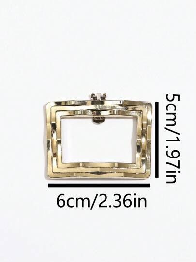 زوج واحد من إكسسوارات وأزرار معدنية أنيقة للأحذية قابلة للفصل والتثبيت، مناسبة للنساء لأحذية الكعب العالي والأحذية المسطحة والصنادل والأحذية الكاجوال