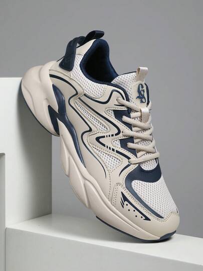 أحذية رياضية كاجوال رياضية للرجال والنساء بنمط رباط خفيفة الوزن وقابلة للتنفس بتصميم عصري، أحذية كرة سلة للرجال والنساء، مقاسات كبيرة الحجم