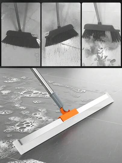 1 قطعة مكنسة من السيليكون ، منظف نوافذ ذو مستوى عالي ، ممسحة أرضيات منزلية ، حمام ، مكنسة سحرية من السيليكون لتنظيف المياه