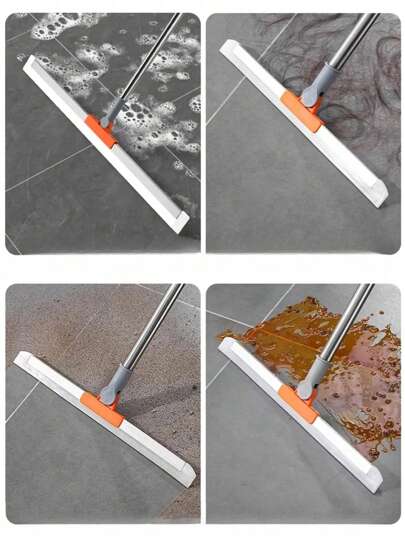 1 قطعة مكنسة من السيليكون ، منظف نوافذ ذو مستوى عالي ، ممسحة أرضيات منزلية ، حمام ، مكنسة سحرية من السيليكون لتنظيف المياه