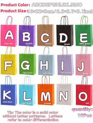 SHEIN 10 قطعة أكياس ورقية كرافت بمقاس 6.3*8.7*3.1 بوصة - حل تغليف أنيق، لف الهدايا، تسوق إعادة الاستخدام، ديكور الحفلات، حقيبة مشروعات الحرف اليدوية - مناسبة للأعمال الصغيرة، الهدايا المخبوزة، أعراس الزفاف، عيد الأم، التخرج، عيد الفصح، حفلات، عيد الحب