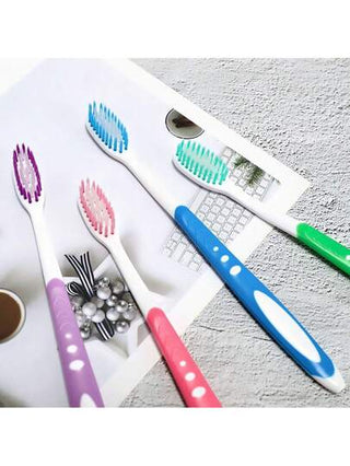 4 قطع/مجموعة من فرش الأسنان الصحية عالية الجودة للمنزل، مضادة للبكتيريا، تأتي في عبوات فردية