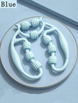 جهاز مدلك الساق، رولر الساق مع 9 عجلات تدليك لإنحت الجسم وتخفيف الساق وتخفيف التوتر العضلي ،اكسسوارات صالة الألعاب الرياضية قطعة واحدة