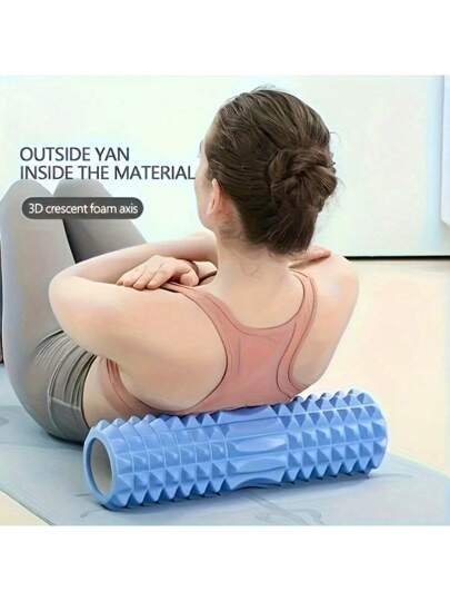 قطعة واحدة من زحلاقة اليوغا من الرغوة EVA لتدليك الظهر وتمرينات البيلاتس، مجموعة أدوات التدليك، جهاز أسطواني للياقة البدنية، ملحقات رياضية للجيم، زحلاقة لتدليك الظهر، خيار متعدد الألوان