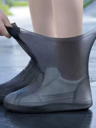 3 عبوات بوت المطر إعادة الاستخدام من السيليكون للرجال والنساء - أغطية للأحذية مقاومة للماء ومانعة للانزلاق للأيام الممطرة / معدات المطر / الأنشطة الخارجية / البستنة / المكتب / السفر / المنزل ، واقيات القدم الصيفية البارد،الشاطئ،السفر