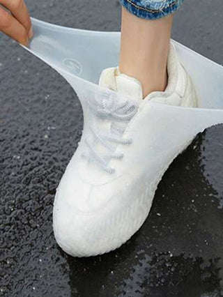 3 عبوات بوت المطر إعادة الاستخدام من السيليكون للرجال والنساء - أغطية للأحذية مقاومة للماء ومانعة للانزلاق للأيام الممطرة / معدات المطر / الأنشطة الخارجية / البستنة / المكتب / السفر / المنزل ، واقيات القدم الصيفية البارد،الشاطئ،السفر