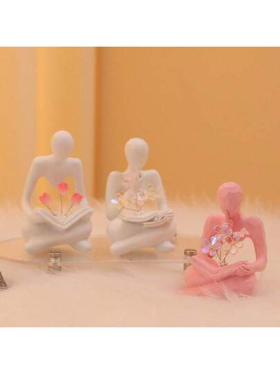 قطعة واحدة نحت ضوء ليلي بتصميم الزهرة التوليب ديكور منزلي، حداثي بسيط، ديكور غرفة المعيشة، هدية عيد ميلاد إبداعية مميزة