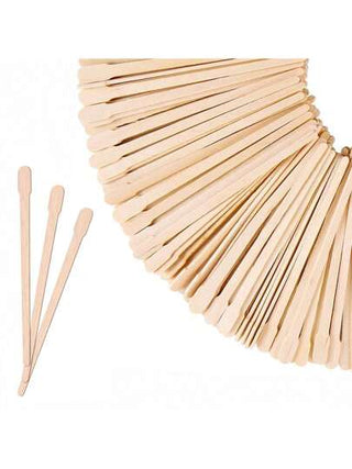 عيدان شمع صغيرة إزالة الشعر بالشمع الصلب للوجه والساقين والحواجب، للاستخدام في الصالون والمنزل، عيدان خشبية للشمع