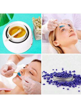 عيدان شمع صغيرة إزالة الشعر بالشمع الصلب للوجه والساقين والحواجب، للاستخدام في الصالون والمنزل، عيدان خشبية للشمع