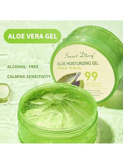 1 قطعة جيل الصبار، يقوم بإصلاح البشرة بعد التعرض للشمس، إزالة حب الشباب العميق، مرطب ومغذي، مريح وملطف، يشد البشرة، يحسن مرونتها، مناسب لجميع أنواع البشرة، يجعل البشرة تبدو شابة ومشرقة