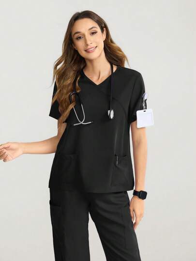 TaskEZ ملابس علوية تنظيف، ملابس علوية رياضي غير رسمي للنساء، ملابس نسائية للأعمال، ملابس علوية صيفي للنساء متعدد الاستخدامات، قمصان صيفية للنساء للشاطئ