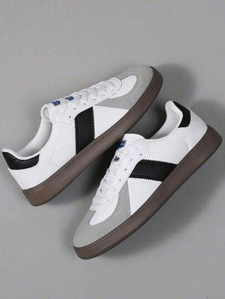 أحذية تدريب ألمانية للرجال، أحذية رياضية ذات نعل ناعم خفيفة الوزن، أحذية رياضية بأصابع مستديرة وأربطة