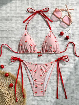 طقم تانكيني حريمي Swim Mod بدلة السباحة تانكيني ذات طبعة كرز
