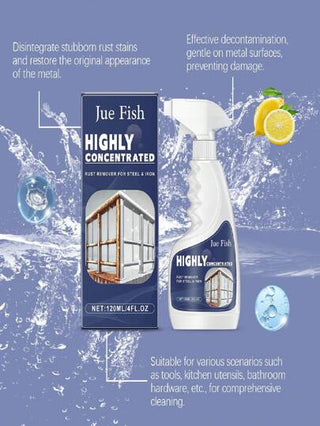 120 مل منظف صدأ ستانلس ستيل، مزيل صدأ فعال للحنفيات ومقابض الأبواب والحمامات والمطابخ والأحواض والأدوات المنزلية، يزيل الصدأ بفعالية عالية دون الإضرار بالمعادن (شحنة عشوائية من الموديلات الجديدة والقديمة)