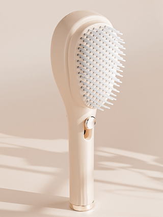 مشط سحري قابل للتمديد مع شعيرات السيليكون المضادة للكهرباء الساكنة لتدليك الرأس وإضافة الحجم، تصميم محمول للتنظيف أثناء التنقل، أداة توابع الشعر البسيطة للاستخدام اليومي قطعة واحدة