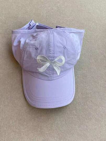 1 قطعة قبعة رياضية بذيل حصان مناسبة للأطفال في الصيف، قبعة بيسبول مريحة متعددة الاستخدامات مع ظهر مفتوح، جميلة للبنات والأولاد