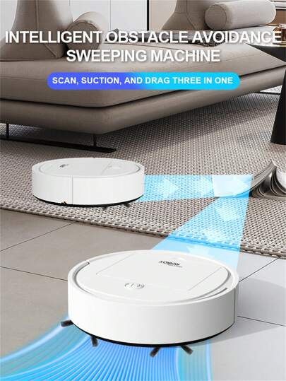 1 قطعة مكنسة كهربائية، مكنسة روبوت، مكنسة تنظيف وكنس، مكنسة كهربائية روبوتية ذكية، آلة تنظيف، مكنسة صغيرة، ممسحة تنظيف أوتوماتيكية مريحة، آلة تنظيف الأرضيات المنزلية