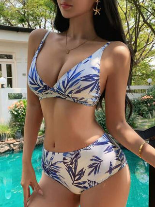 طقم تانكيني حريمي DAZY مجموعة بكيني طقم تنكيني كشاكش مطبوع بالأزهار للنساء ، للربيع/الصيف
