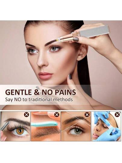 RAF آلة إزالة الشعر الكهربائية، تنعيم الوجه والحواجب، جهاز تشذيب 2 في 1 محمول، مناسب للاستخدام المنزلي، المكتب، الإقامة الجامعية، السفر، للفتيات والرجال