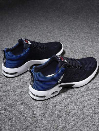 بوت ركض سايبربانك ، متعددة الاستخدامات للياقة البدنية / التنقل / الرياضات الخارجية ، تباين الألوان الأسود والأبيض على الجانب + وسادة هوائية 3 سم ، مادة شبكية ماصة للصدمات ، إطار من البولي يوريثان الحراري ، أربطة مشدودة، أسفل قصير مقاوم للانزلاق بأصبع مستد