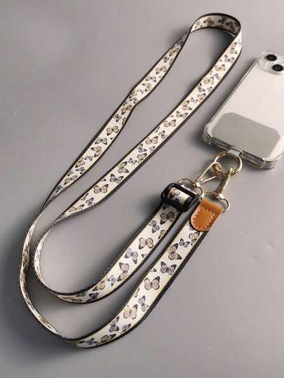 بندقية النايلون الحاملة للهاتف المتنقل ، سير كتف معلق عالمي ، حبل رقبة أنيق بتصميم فراشة ، قلب الحب، هدية مانعة للفقد ، هدايا لأم، العائلة ،الأصدقاء ، عيد الميلاد ، المناسبات، زينة الهاتف، سلاسل الهاتف