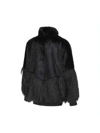 جاكيت نسائية 2025 NSW FUR JKT MIX ، معطف من الفرو الاصطناعي HV8464-010