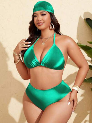 Swim Lushoire مجموعة بكيني ملون مع تنورة من الشبك مكون من 4 قطع للمرأة ذات الحجم الكبير، والبدلة السباحة، إطلالة لموسم الشاطئ والعطلات الصيفية