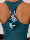 طقم تانكيني حريمي Swim Lushoire مجموعة ب- 3 قطع للنساء لأوقات الشاطئ والإجازات مكونة من توب قصير مطبوع بطبعة الأزهار مع مجموعة بكيني