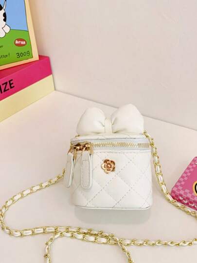 حقيبة كروس بودي صغيرة مزينة بعقدة أنيقة للفتيات