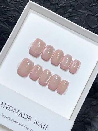 10 قطع من الأظافر الفنية اليدوية البحتة، نوع أظافر قصيرة، أظافر قابلة للضغط على الأظافر لوازم الأظافر أظافر صيفية تركيبية، أظافر تركيبية قصيرة للربيع، أظافر مزيفة، رؤوس الأظافر التي تم طلاءها يدويًا بتصميم بسيط ذات تغطية كاملة للأظافر بلمسة أنيقة