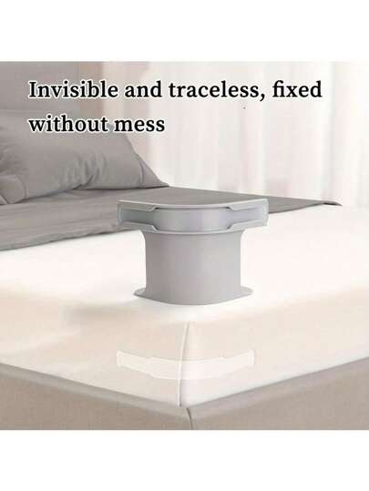 4 قطع، حامل لحاف قابل للتركيب، سهل التركيب، يناسب جميع أحجام المراتب، مناسب لتأمين أغطية السرير في غرفة النوم