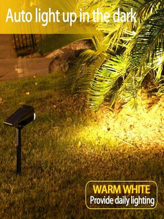 قطعة واحدة بقاعدة شمسية ضوء بقعة LED 7 ألوان متغيرة مقاوم للماء ، ضوء جداري شمسي ديكوري يتحول تلقائيًا إلى الإيقاف/التشغيل قابل للتعديل لفناء الفيلا ، الخارجي ، المدخل ، الحديقة ، ممر السيارات ، منطقة المسبح هدية ليلة الهالوين عيد الميلاد