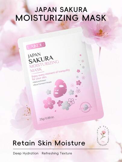 LAIKOU 7 قطع مجموعة العناية بالبشرة المغذية لايكو اليابانية للزهرة الملكية ، قناع الترطيب والنوم للنضارة ، كريم اليد ، غسول للبشرة ، قناع للشفاه لتفتيح الهالات السوداء ، مصل للتجاعيد والتفتيح ، مجموعة هدايا العناية بالبشرة للنساء