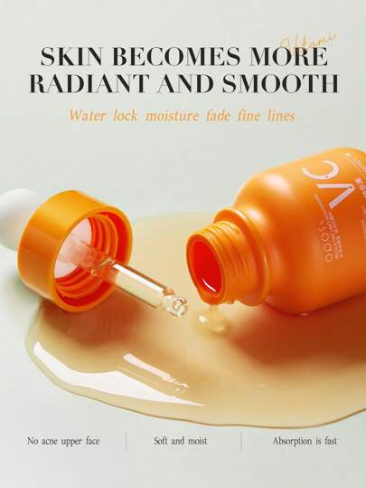 سيروم فيتامين سي 40مل، يعزز البشرة، يشد الجلد، يحسن الخمول، يقلل من التصبغات الداكنة، مضاد للشيخوخة، مرطب، مناسب لجميع أنواع البشرة، لكلا الجنسين