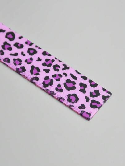 أدوات مكتبية ومدرسية ROMWE Grunge Punk مسطرة بمقياس قياس ذات نمط نمر كرتوني، لوازم طلابية عودة إلى المدرسة، المسطرة رقم 1310375