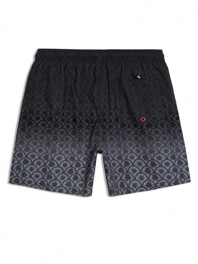 Manfinity VDAYZ شورت كاجوال شاطئي / للسباحة للرجال، مناسب للصيف، طبعة هاواي