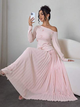 طقم حريمي قطعتين Modelyn العيد بدلة نسائية من قطعتين للارتداء اليومي