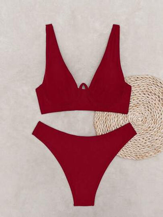 طقم تانكيني حريمي Swim SXY طقم كاجوال للسيدات من قطعتين (كامسول + بيكيني) مع حمالات وسلك داخلي، تصميم منسق للملابس البوهيمية لموسم الربيع والشواطئ