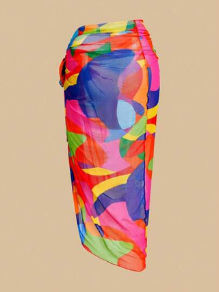 Swim Oasis مجموعة ملابس سباحة قطعة واحدة ذات طبعات هندسية لأحجام كبيرة