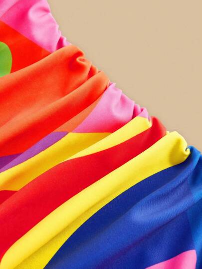 Swim Oasis مجموعة ملابس سباحة قطعة واحدة ذات طبعات هندسية لأحجام كبيرة