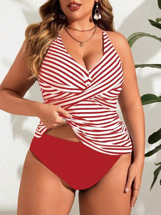 Swim Lushoire طقم بكيني ملابس علوية عارض الحجم الكبير ، موضة الصيف