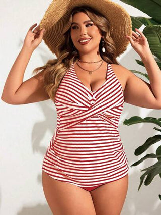 Swim Lushoire طقم بكيني ملابس علوية عارض الحجم الكبير ، موضة الصيف