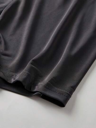 مجموعة 7 قطع من ملابس داخلية للرجال، سراويل داخلية صلبة الملمس من الحرير الثلجي، سراويل قصيرة كاجوال متعددة للرجال، سراويل داخلية نمط بوكسر قصيرة