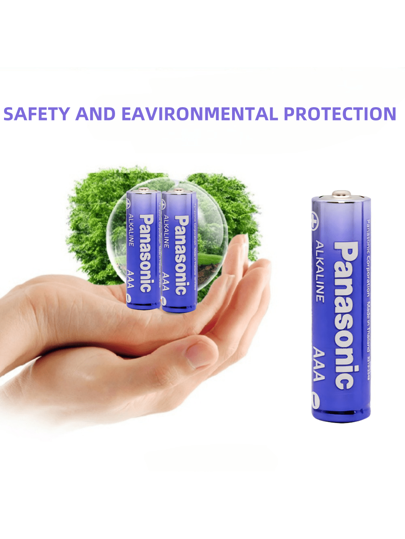 Panasonic بطارية الكالنية عالية الأداء 1.5 فولت من باناسونيك بحجم AA/AAA جديدة، قوية ضد الانفجار، مناسبة للحاسبات والساعات والريموت كنترول والألعاب وغيرها