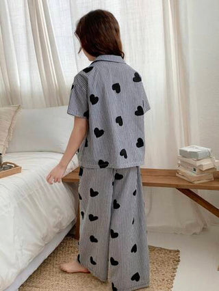 بيجاما DAZY ملابس بيجاما/ملابس منزلية كبيرة الحجم للفتيات للموسم الانتقالي