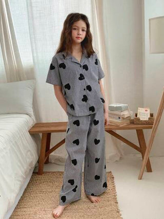 بيجاما DAZY ملابس بيجاما/ملابس منزلية كبيرة الحجم للفتيات للموسم الانتقالي