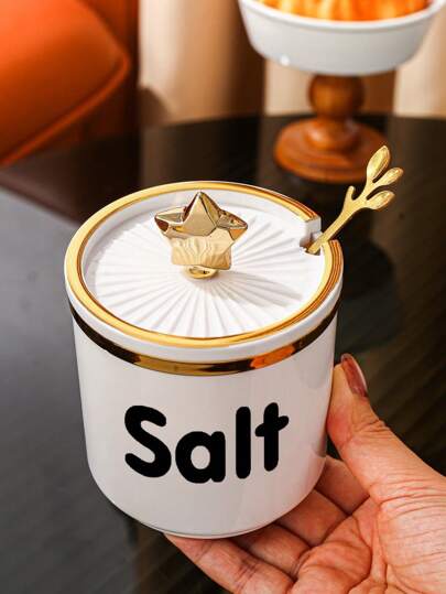 قاروره خزن منزلية وللمطاعم من البلاستيك للمطبخ، وعاء زخرفي لتخزين الملح والسكر والتوابل، مناسب للاستخدام في الهواء الطلق والأعراس والحفلات والهدايا وأعياد الميلاد