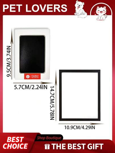 طقم ختم بصمة لاسلكي جديد بأشكال أقدام الحيوانات الأليفة للقطط والكلاب دون وسادة حبر، للاحتفاظ بطبعات أقدام الحيوانات الأليفة كتذكارات، هدية تذكارية رائعة