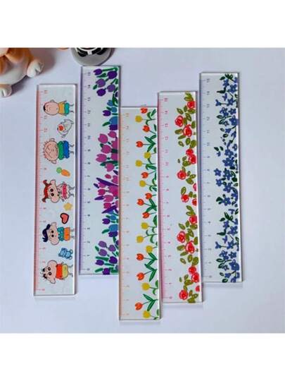 أدوات مكتبية ومدرسية قطعة واحدة مسطرة قياس صغيرة 15 سم، مسطرة مستقيمة مصممة خصيصًا للمدارس، وهي مسطرة رسم أكريليكية متعددة الوظائف وشفافة للتخطيط. يأتي بألوان متنوعة وهو هدية للعودة إلى المدرسة